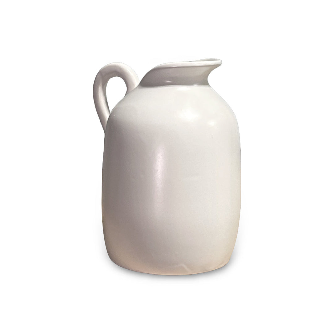 White Ceramic Pitcher