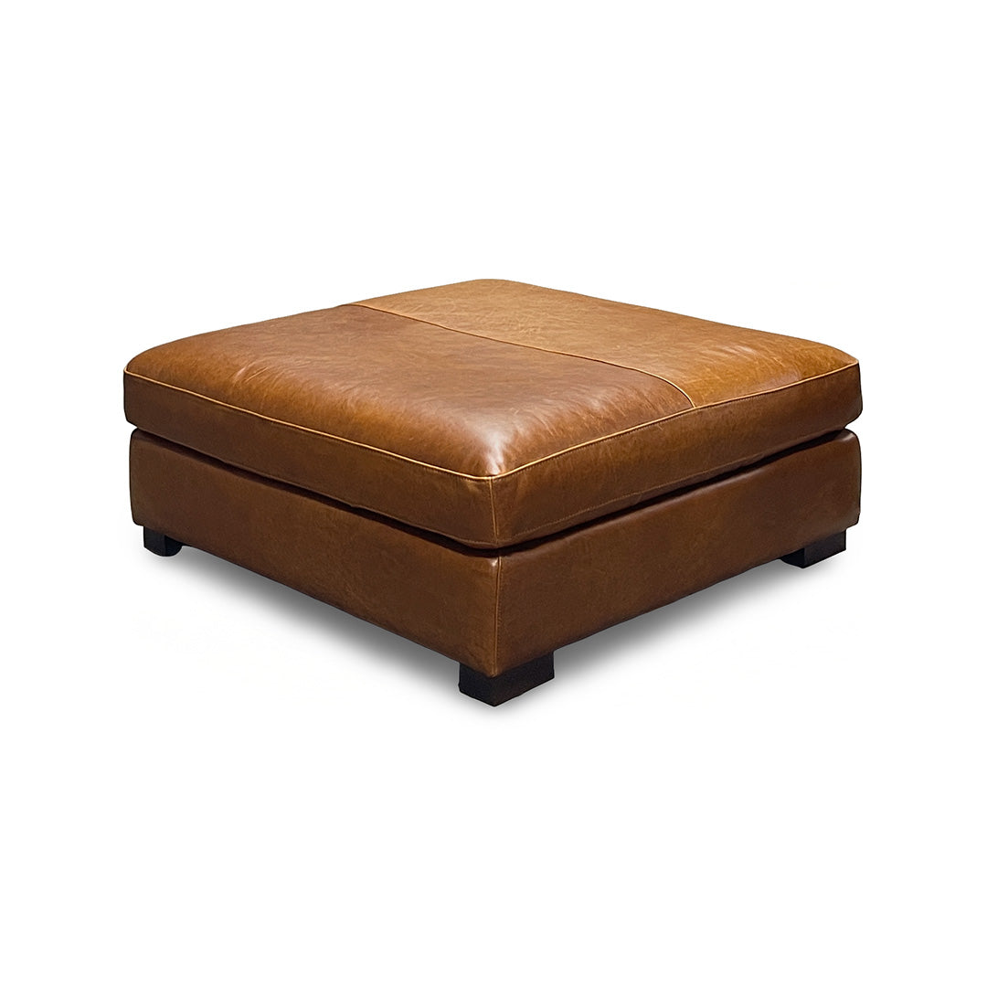 Wyoming Leather Ottoman