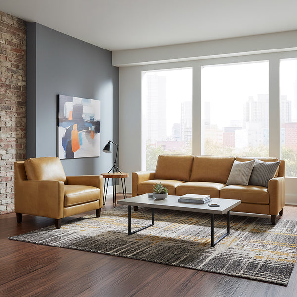 York Leather Sofa