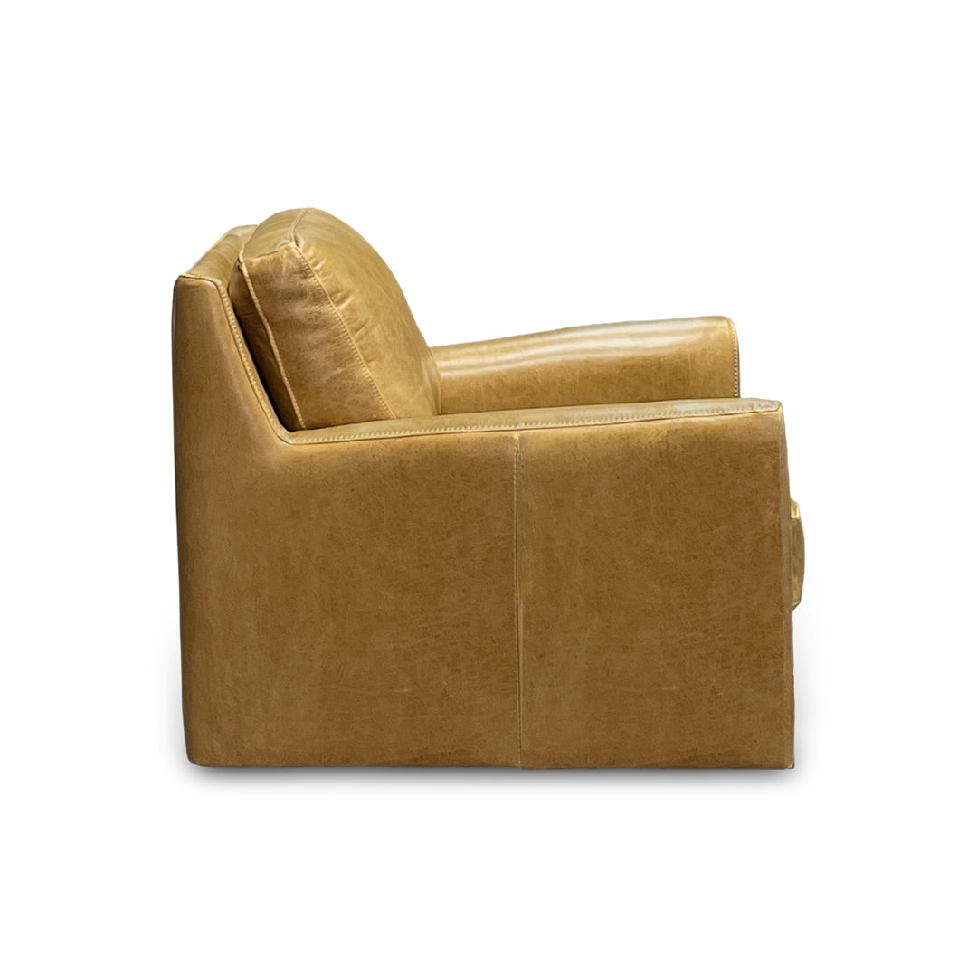York Leather Swivel Chair