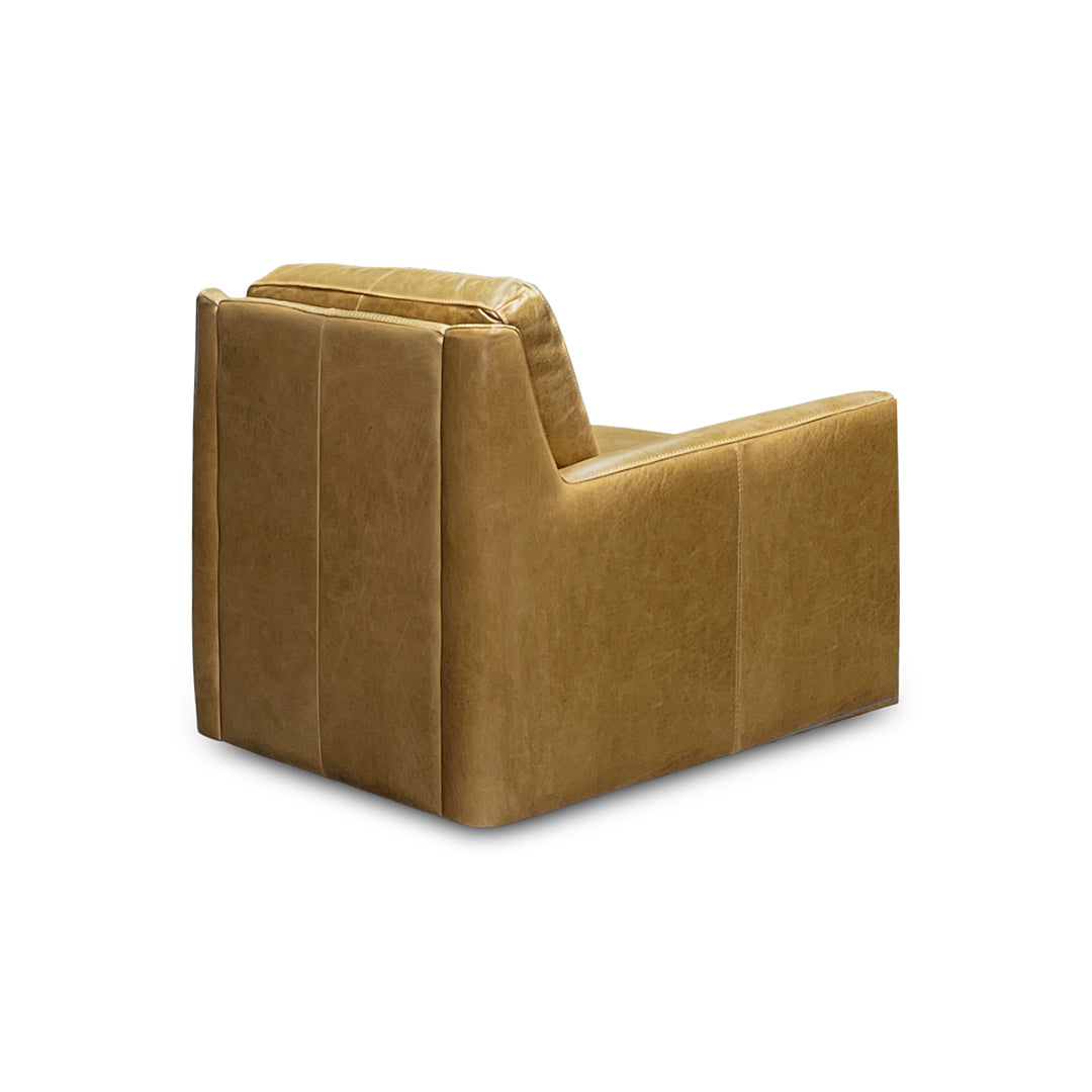 York Leather Swivel Chair