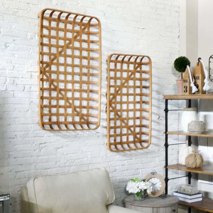 Paracel Natural Bamboo Trays (Set of 2)