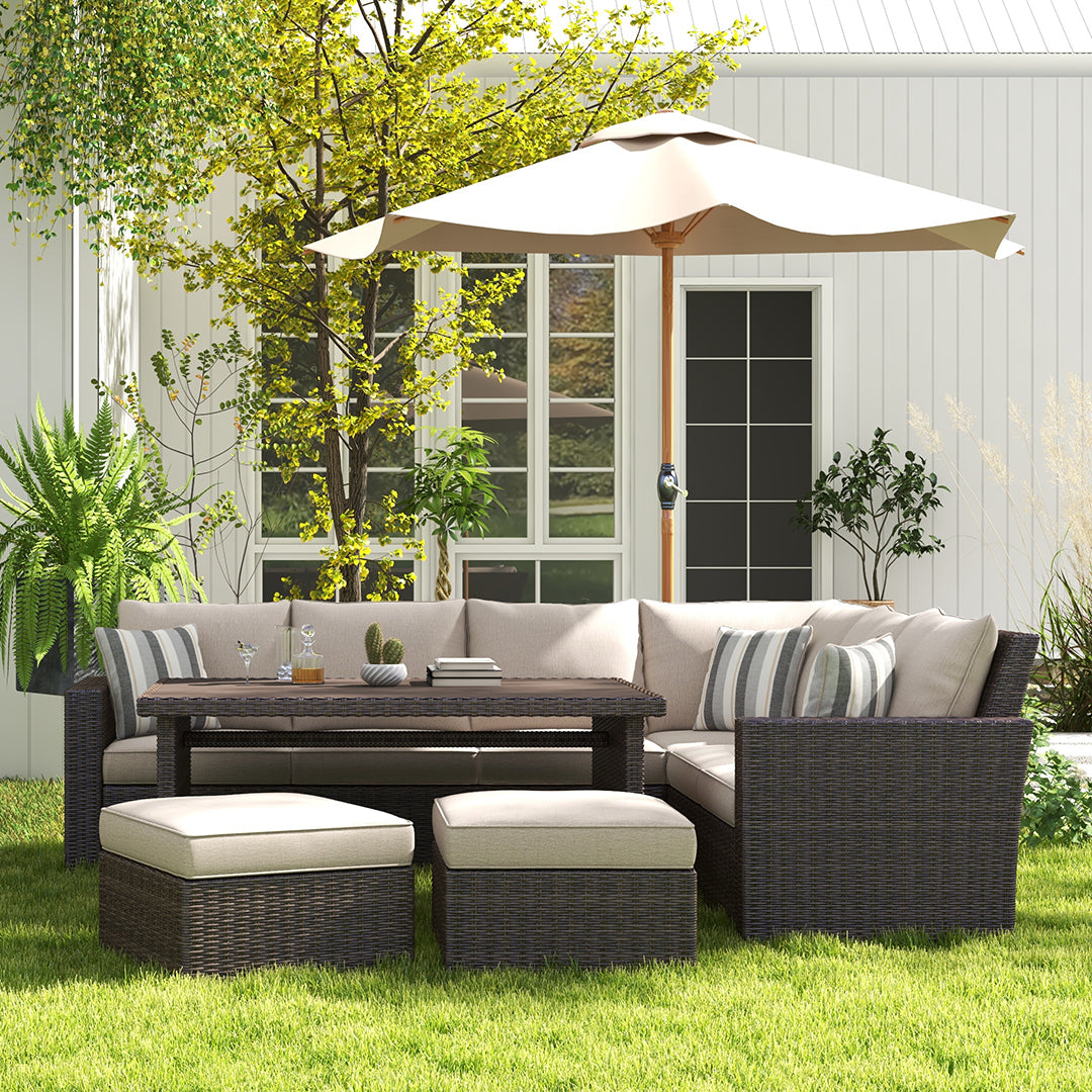 Puerto Nuevo Outdoor Sectional Set (5pc)