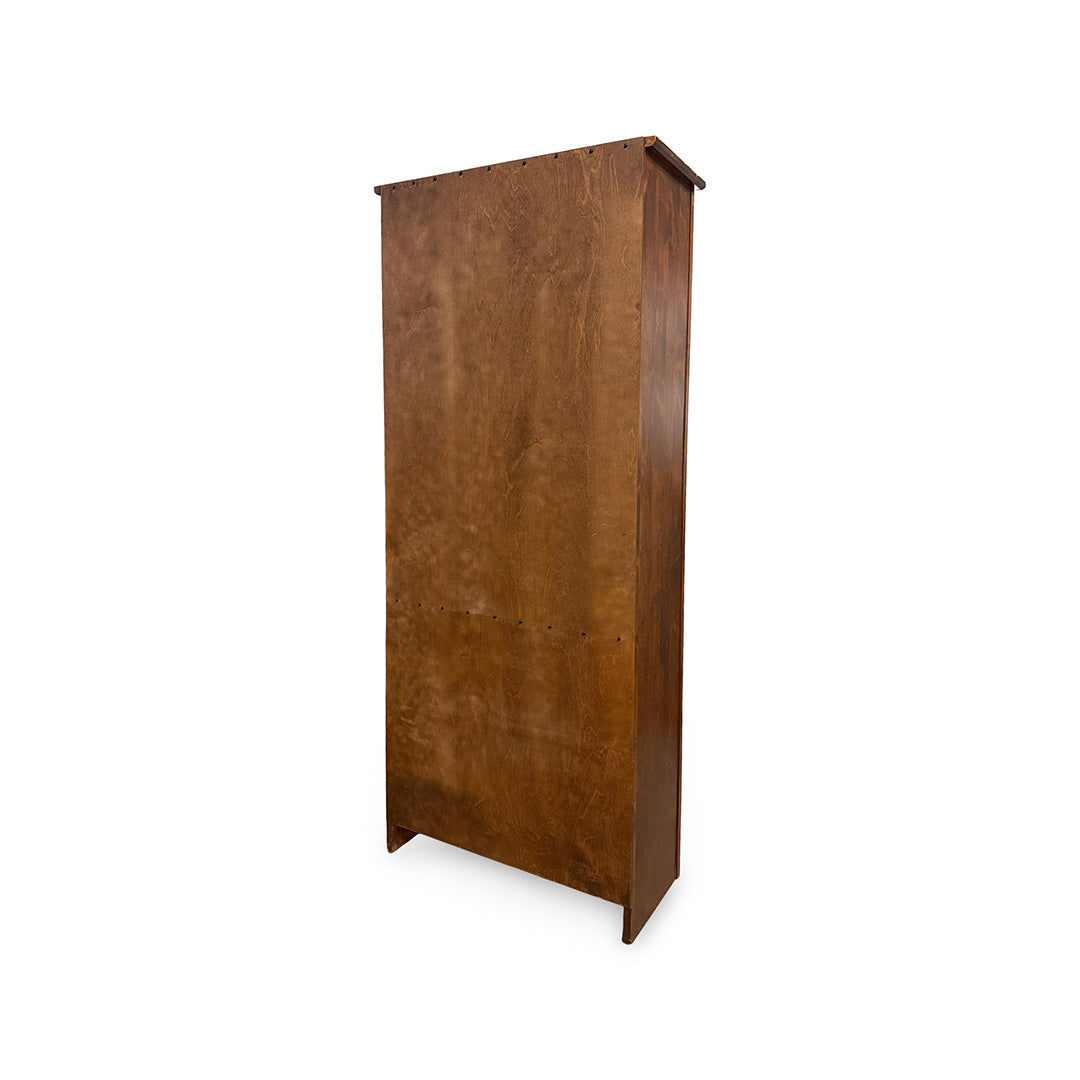 Solid Wood Bookcase with Doors from Archbold Furniture Company in Brown, Made in USA - Additional view 5
