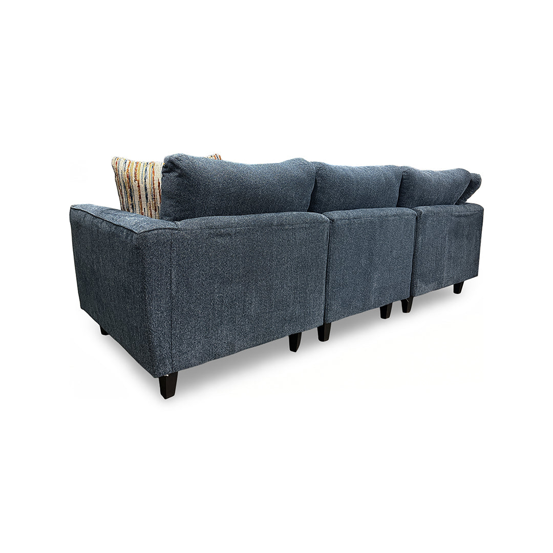 Arden Sectional from Corinthian in Blue, Made in USA - Additional view 5
