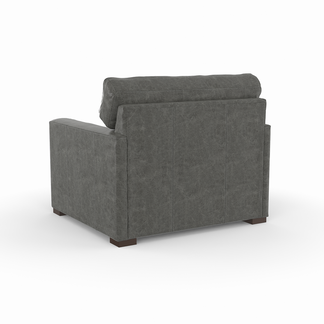 Silla y media de cuero Baylor 