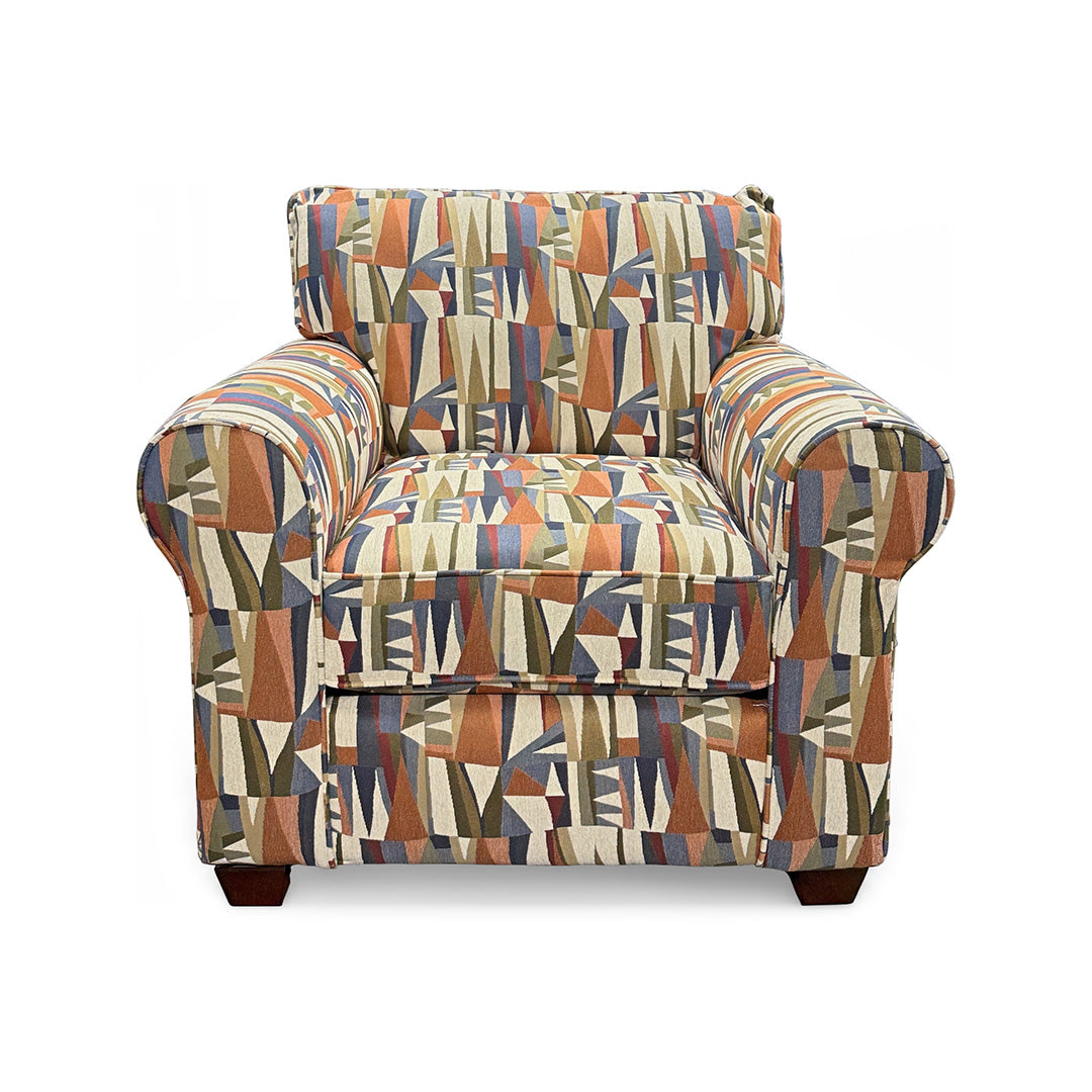 Multicolor Bella Accent Chair from Fusion - Alternate angle
