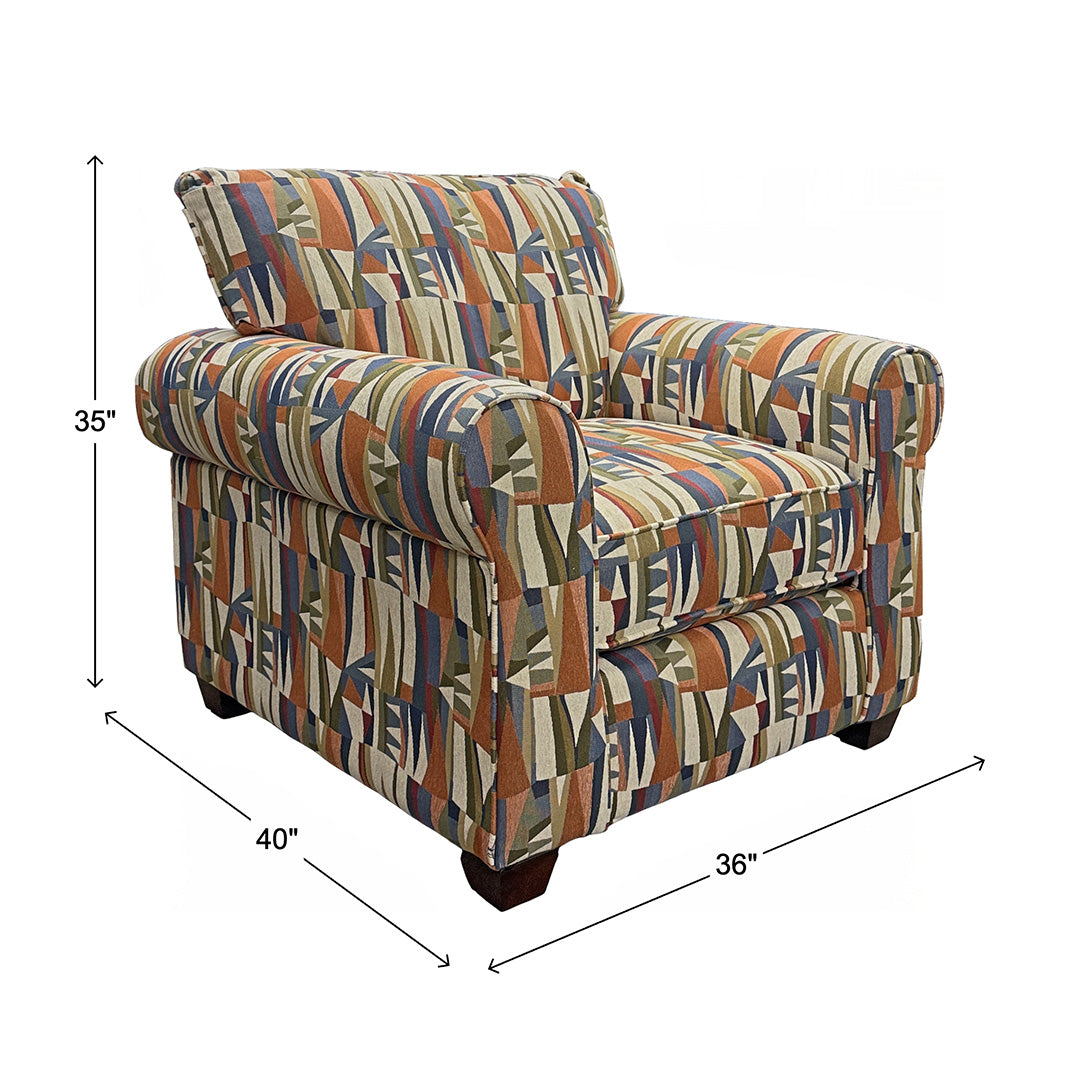Multicolor Bella Accent Chair from Fusion - Additional view 8