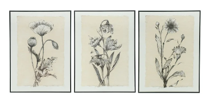 Black and Beige (Set of 3)