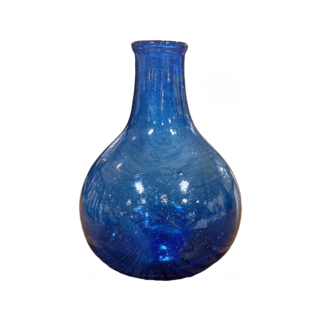 Recycled Blue Glass Bud Vase from P D Home &amp; Garden - Blue finish