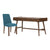 Desk and Blue Chair