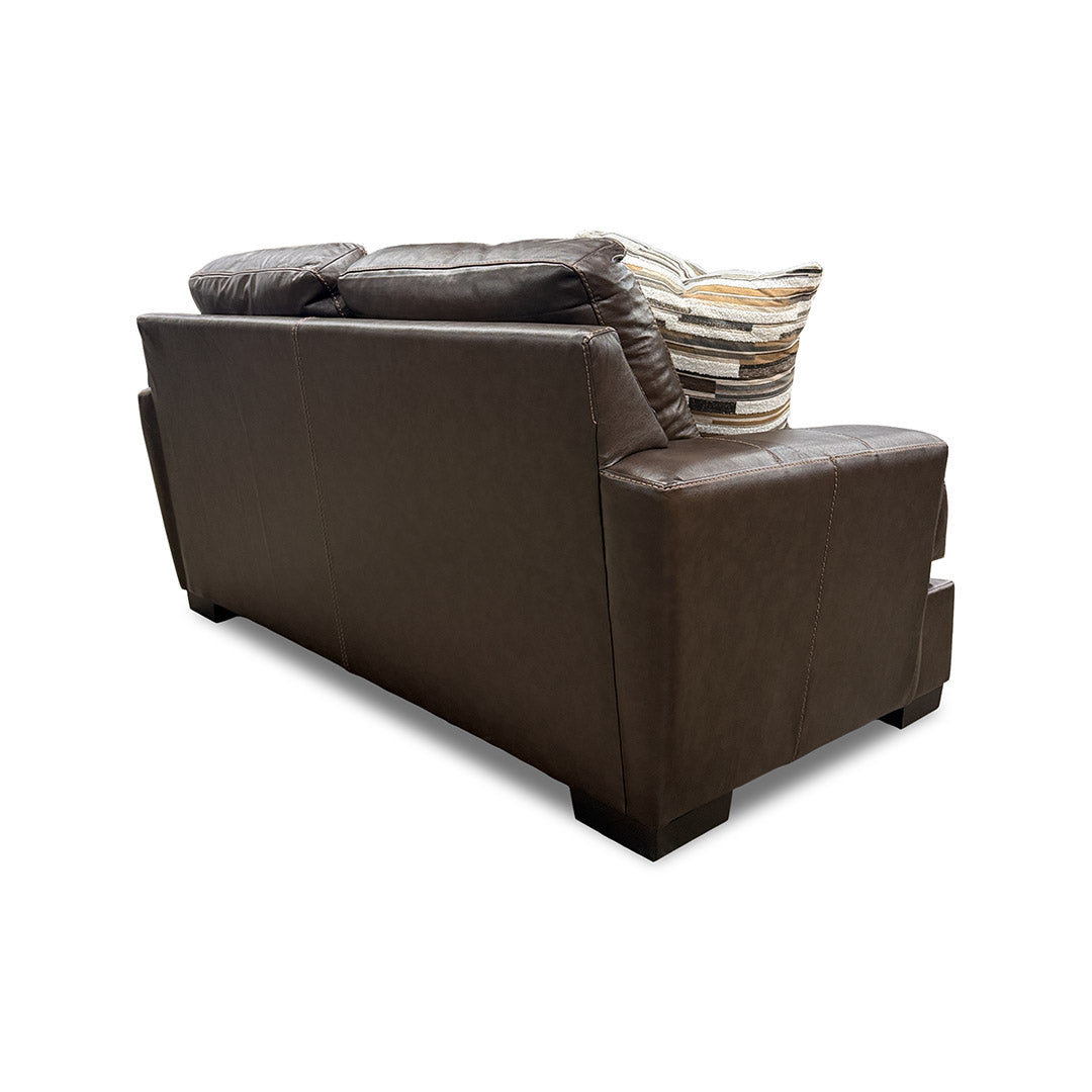 Bodie Leather Loveseat from Michael Nicholas Designs in Brown with Hardwood Frame, Made in USA - Additional view 4