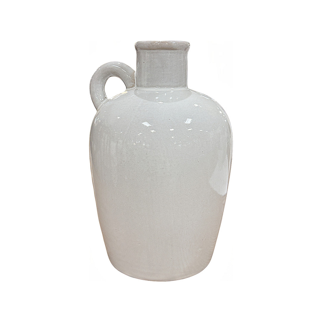 White Ceramic Vase with Handle from P D Home &amp; Garden - Additional view 4