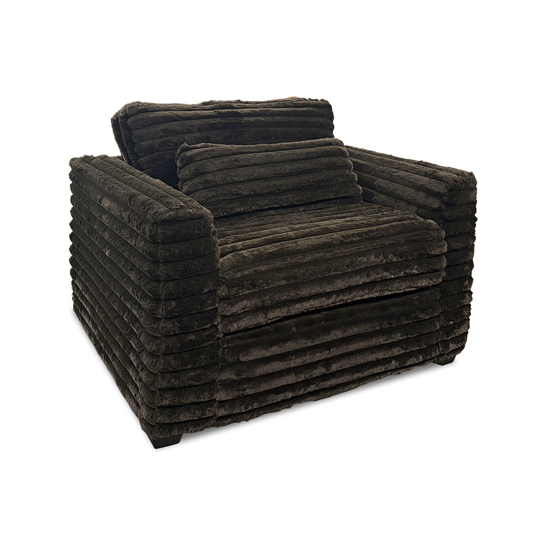 Clifton Sofa and Chair with Ottoman from Washington Brothers Furniture in Chenille, Made in USA - Additional view 8