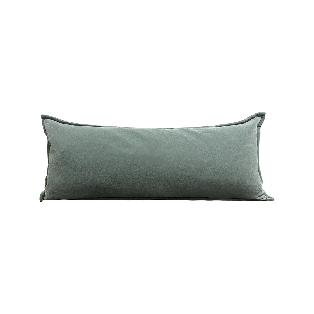 Cotton Velvet Pillow from Surya in Green - Additional view 5