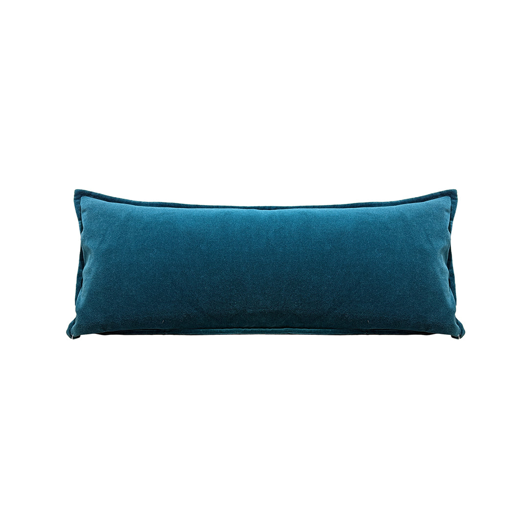Cotton Velvet Pillow - Teal