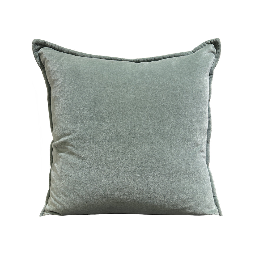 Cotton Velvet Pillow - Sage