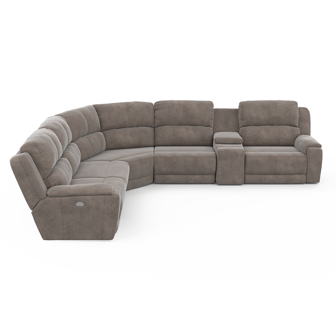 Dazzle Power Reclining Sectional (6pc)