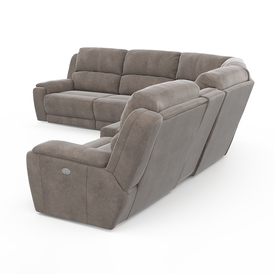 Dazzle Power Reclining Sectional (6pc)