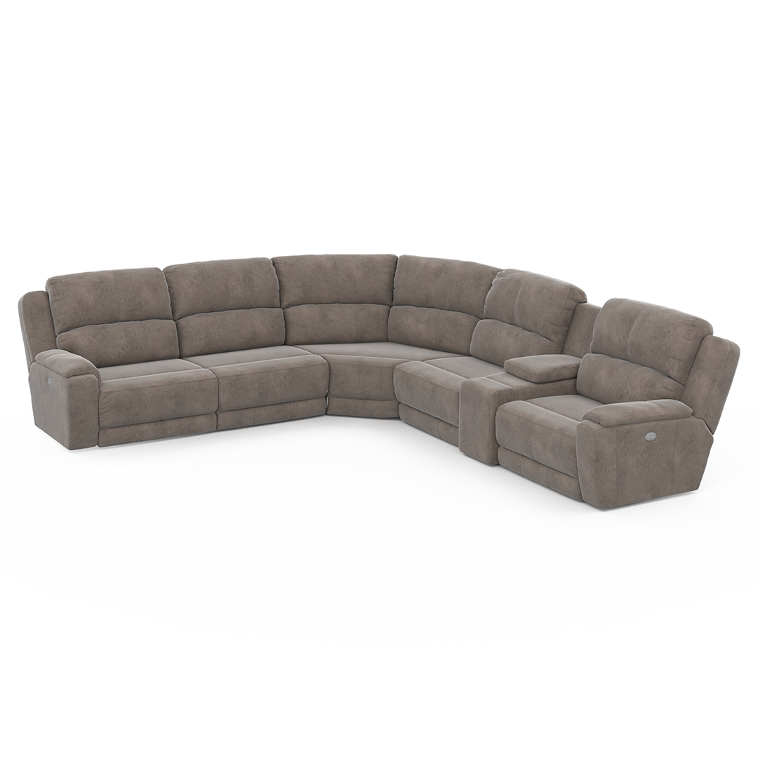 Dazzle Power Reclining Sectional (6pc)