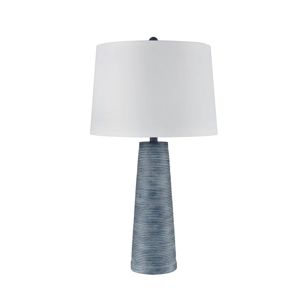 Denim Washed Ribbed Table Lamp