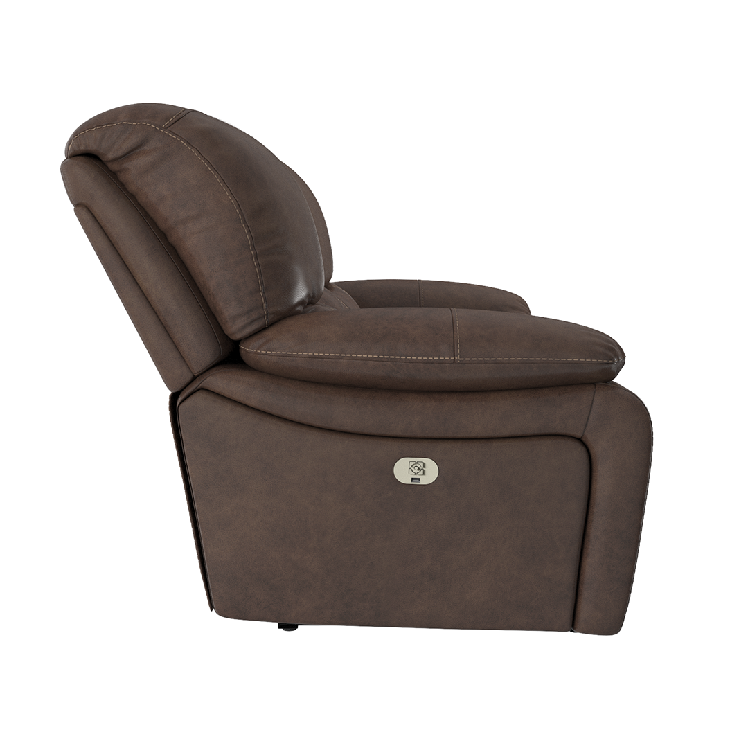 Dylan Leather Power Loveseat with Console