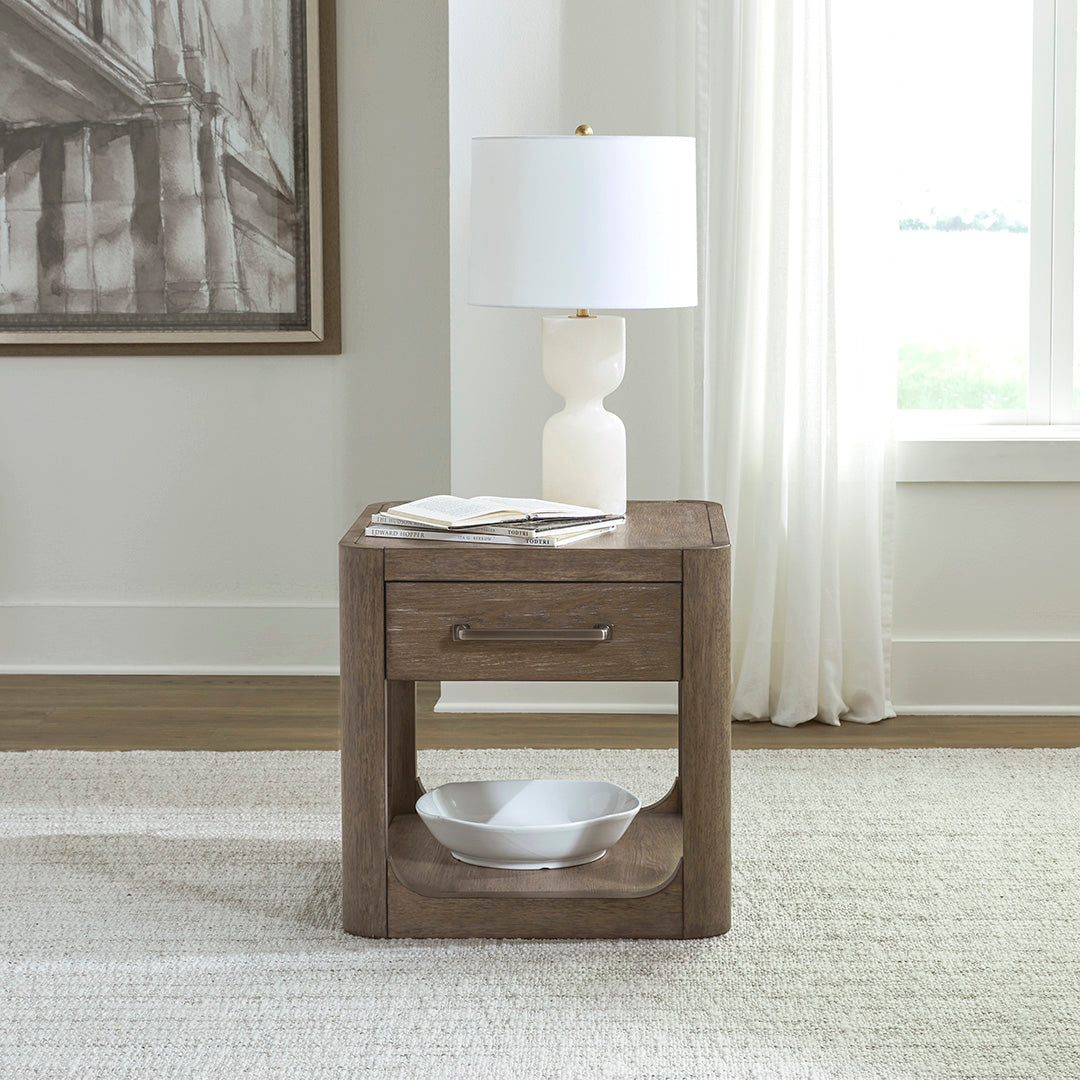 South Bend End Table from Liberty Furniture in Brown - Alternate angle