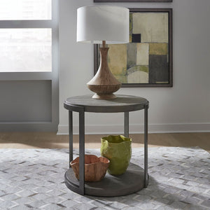 Modern View Round End Table