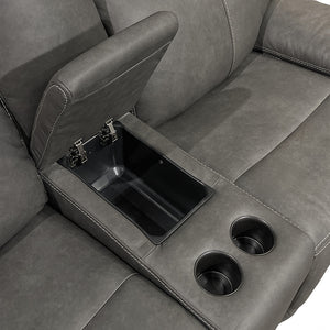 Fletcher Power Reclining Loveseat with Console