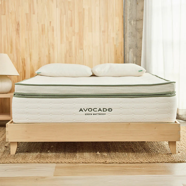 Avocado Green plush mattress for side sleepers