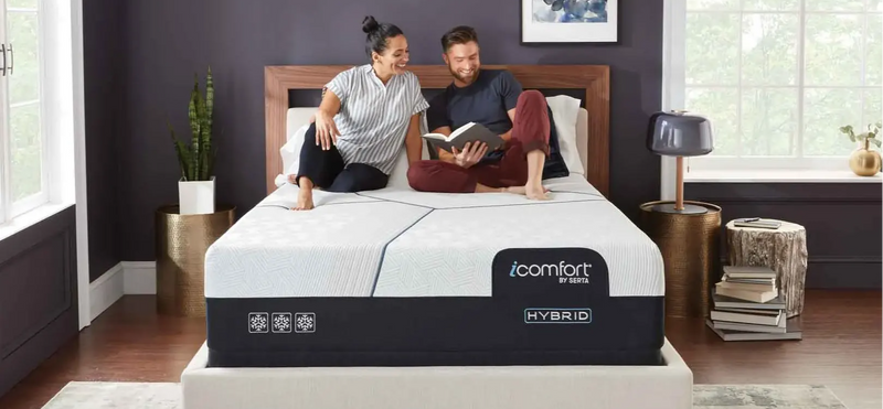 Cooling technology materials in a mattress showing heat absorption layers