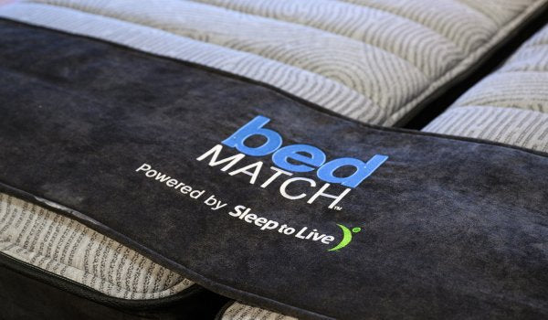 bedMATCH diagnostic pressure mapping system on a mattress at Furniture Fair Sleep Center