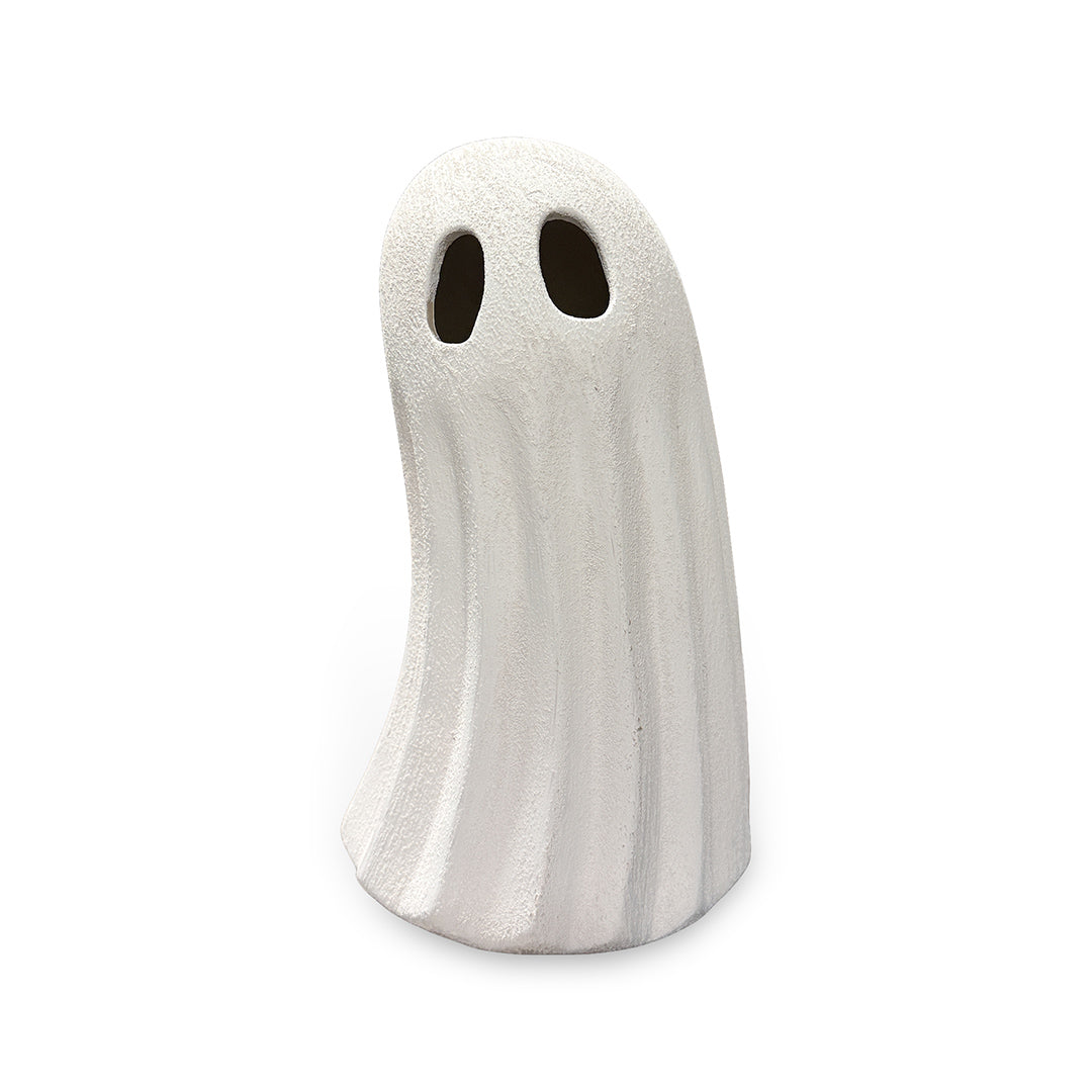Ceramic Leaning Ghost from P D Home &amp; Garden in White