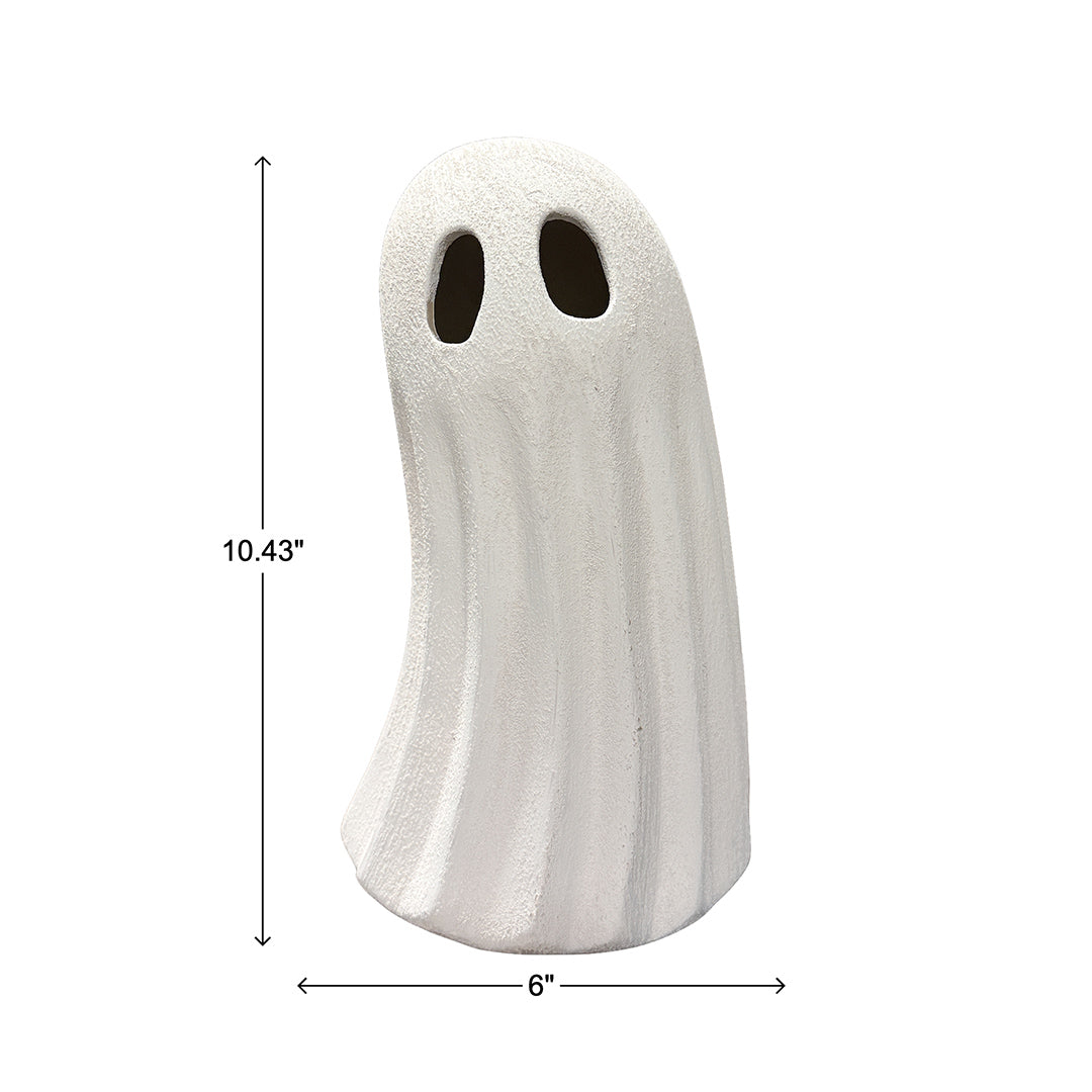 Ceramic Leaning Ghost from P D Home & Garden in White - Additional view 7