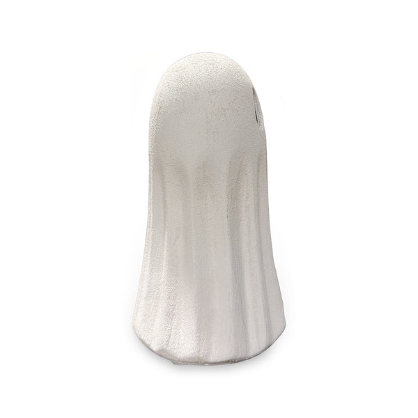 Ceramic Leaning Ghost from P D Home &amp; Garden in White - Alternate angle