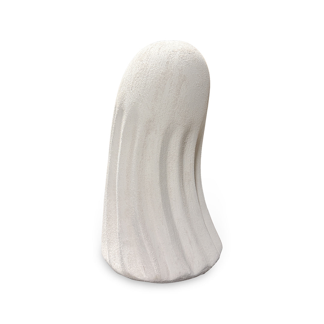 Ceramic Leaning Ghost from P D Home &amp; Garden in White - Detail view