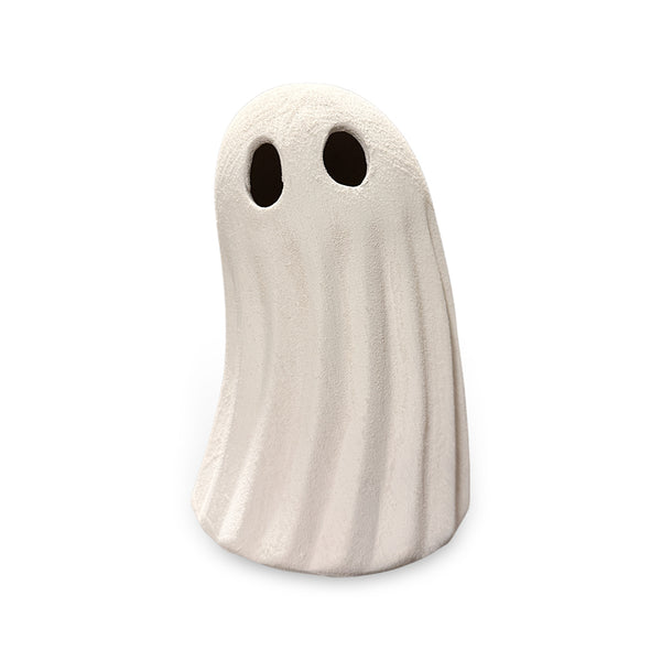 Ceramic Leaning Ghost from P D Home &amp; Garden in White