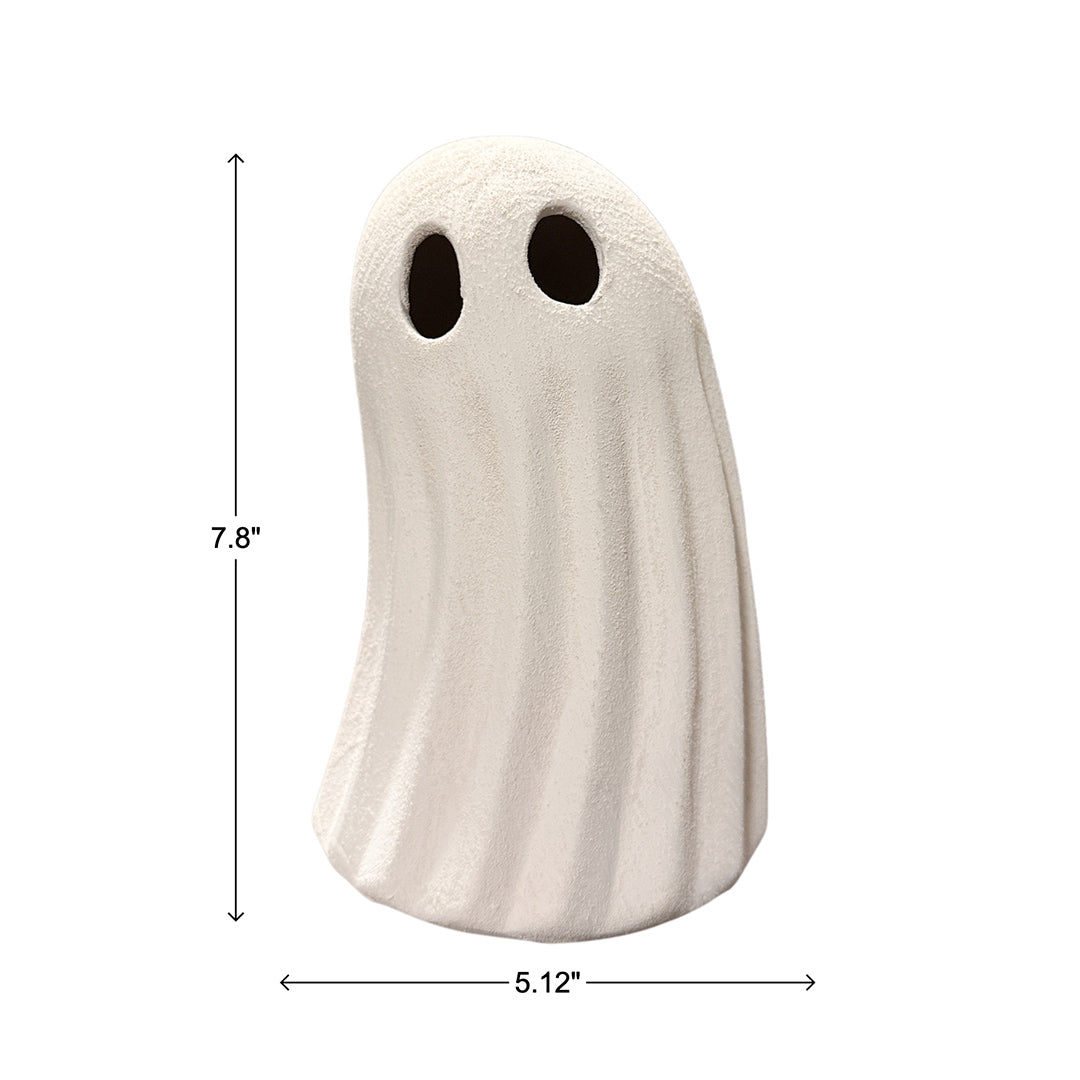 Ceramic Leaning Ghost from P D Home & Garden in White - Additional view 6