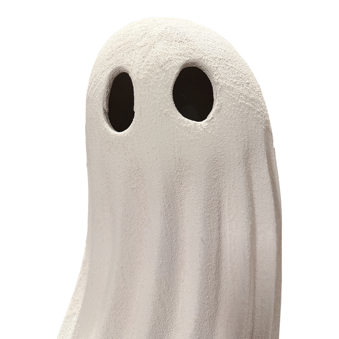Ceramic Leaning Ghost from P D Home & Garden in White - Additional view 4