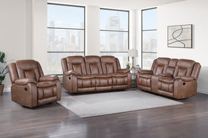 Morello Manual Reclining Loveseat with Console