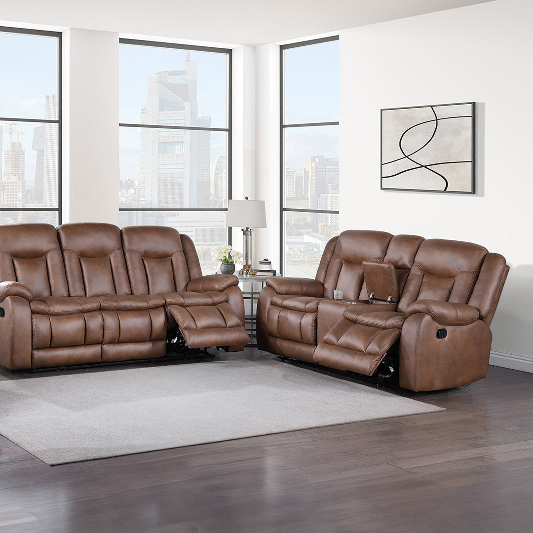 Morello Manual Reclining Loveseat with Console