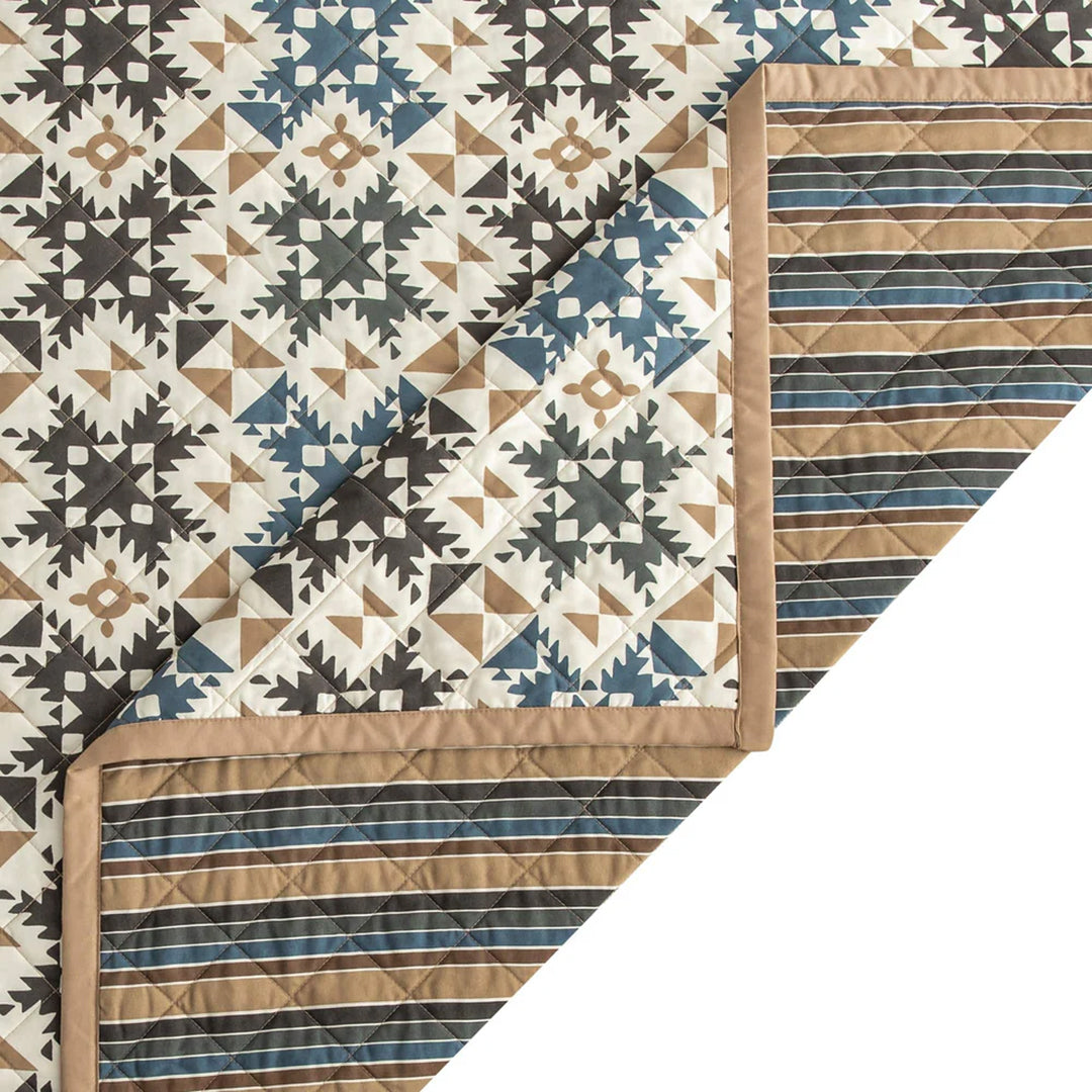 Mosaic Reversible Coverlet Set