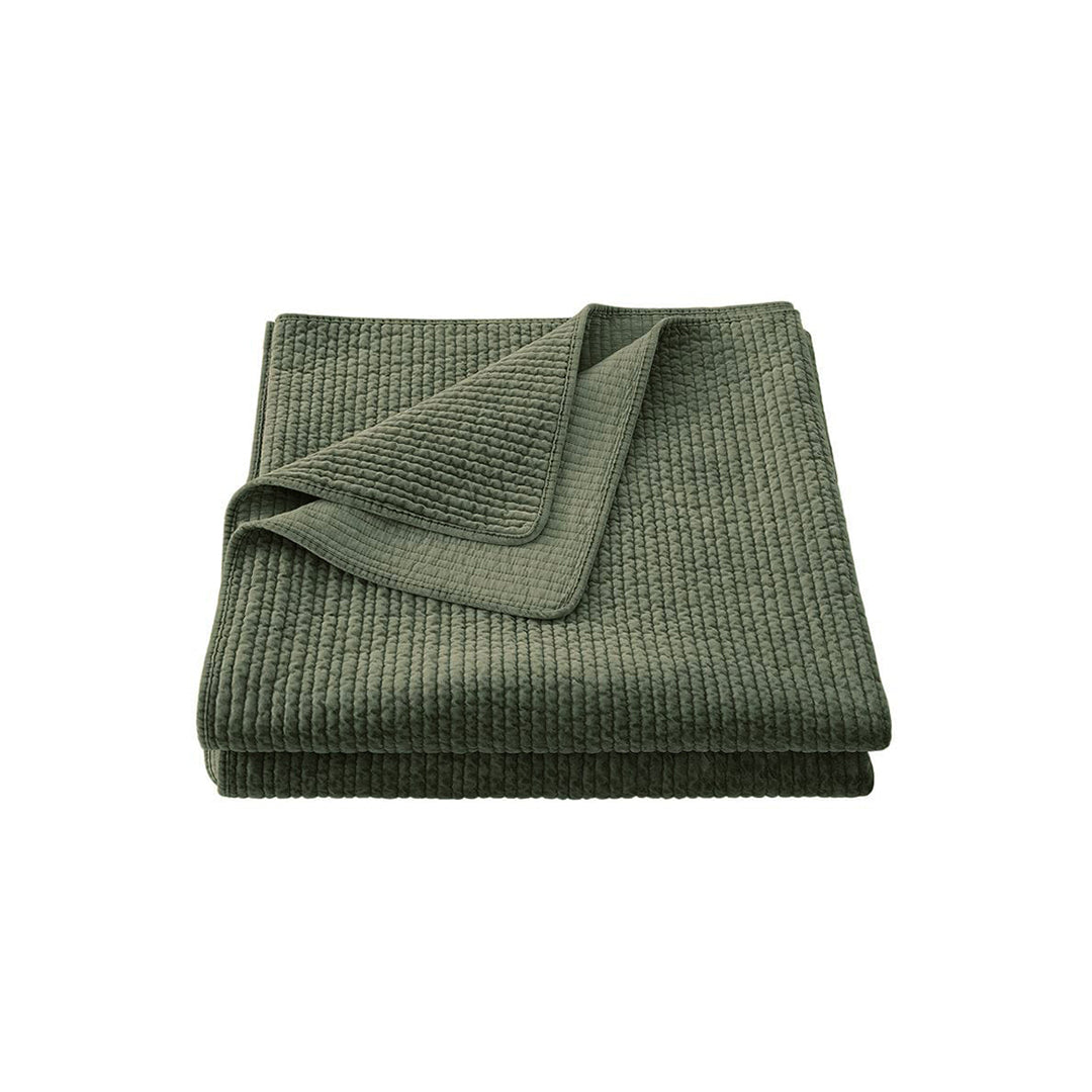Stonewash Green Quilted Coverlet Set