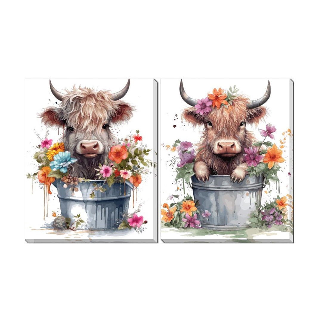 Baby Highland Cow (Set of 2)