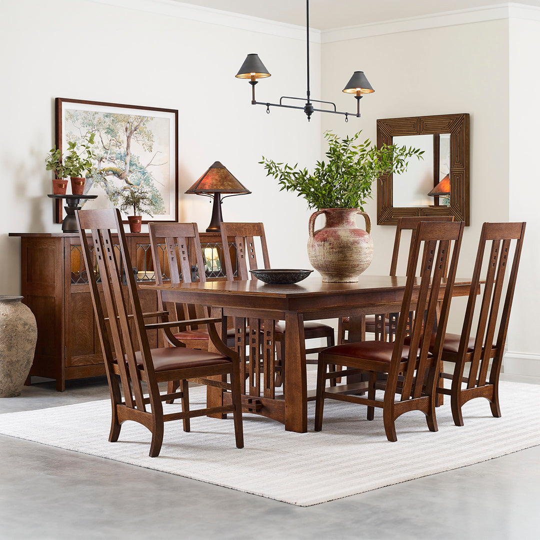 Highlands Trestle Table with Leaves