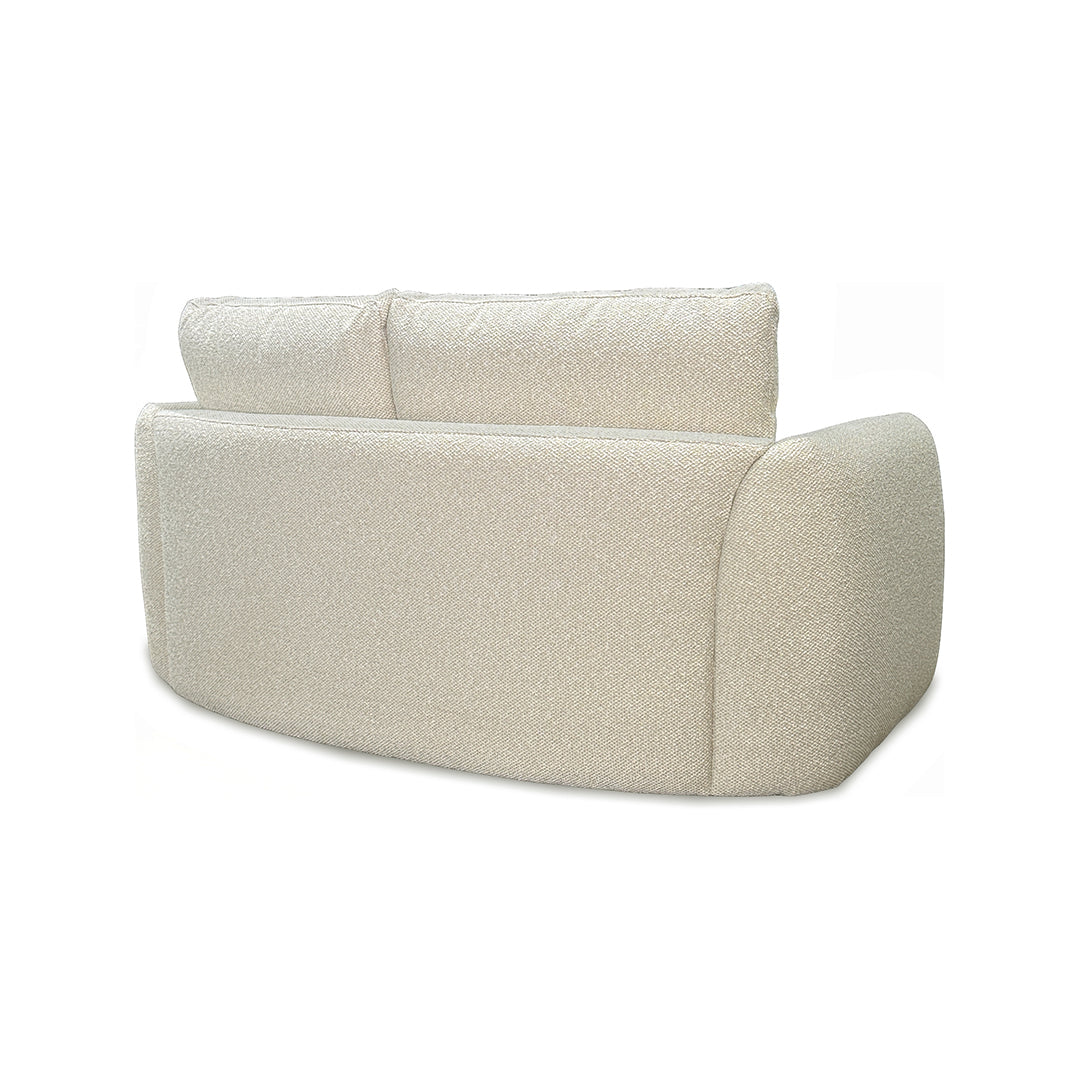 Jasmine Loveseat from Kuka Home in Beige Polyester with Reversible Cushions - Additional view 4