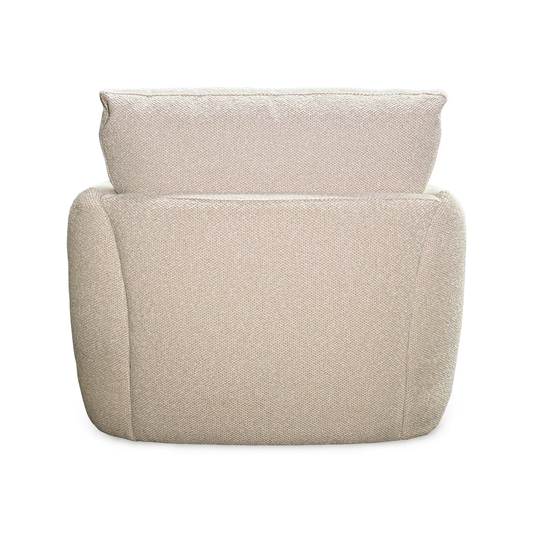 Jasmine Swivel Chair from Kuka Home in Beige Polyester - Additional view 5