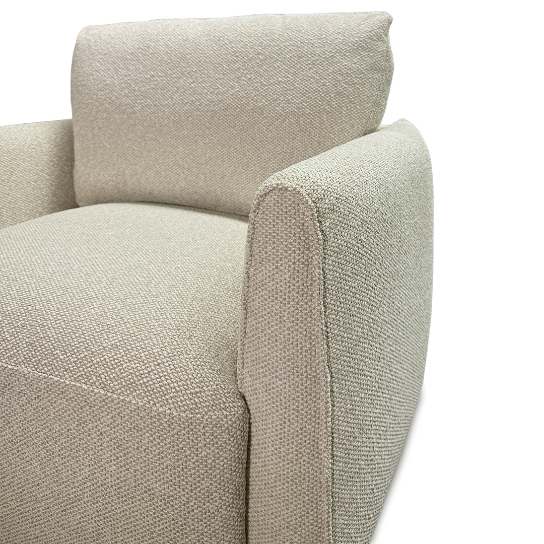Jasmine Swivel Chair from Kuka Home in Beige Polyester with Swivel - Additional view 6