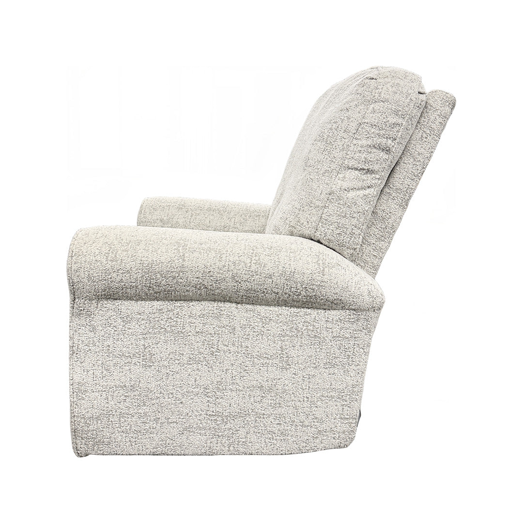 Josey power swivel glider recliner in white, three-quarter front view, from Best Home Furnishings