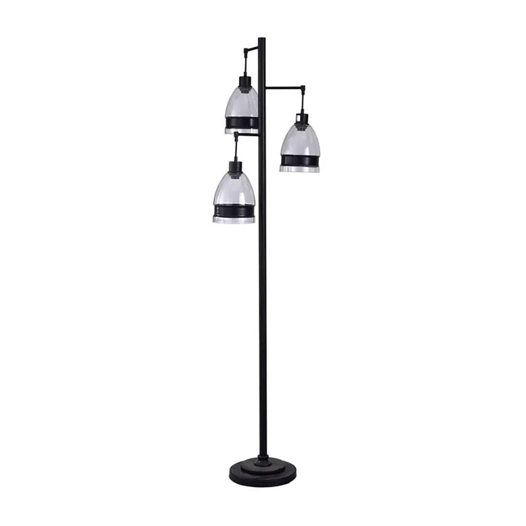Painted Black Floor Lamp